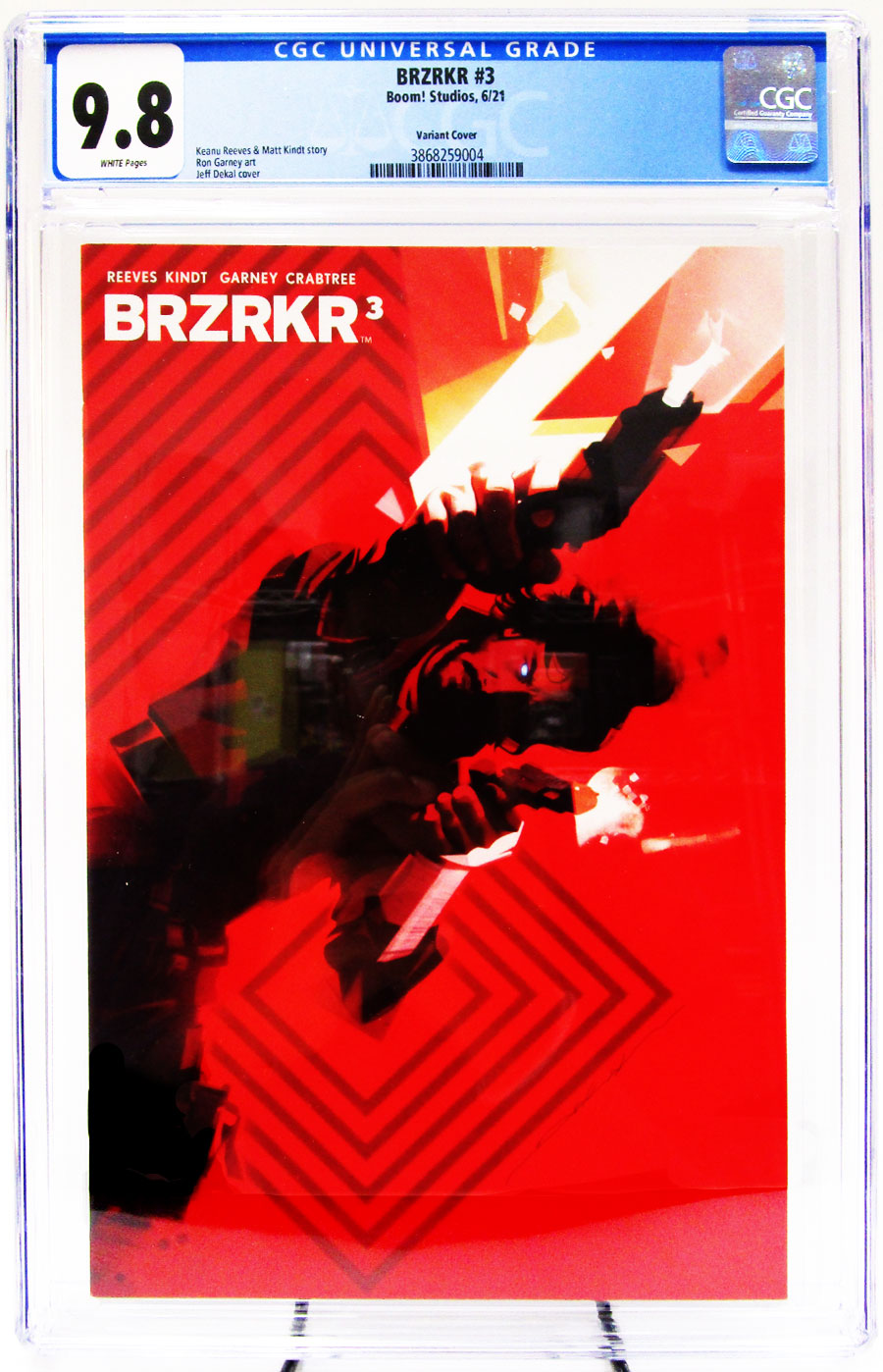 BRZRKR (Berzerker) #3 Cover K Variant Jeff Dekal Cover CGC 9.8