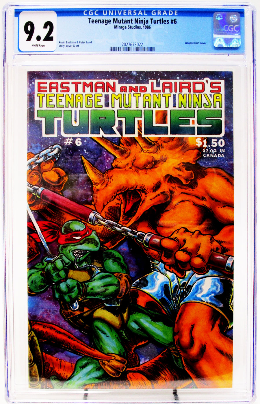Teenage Mutant Ninja Turtles #6 Cover C 1st Ptg CGC 9.2