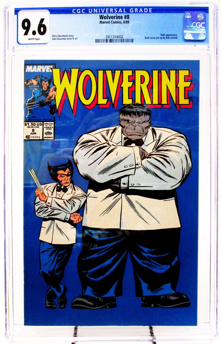 Wolverine Vol 2 #8 Cover D Regular Edition CGC 9.6