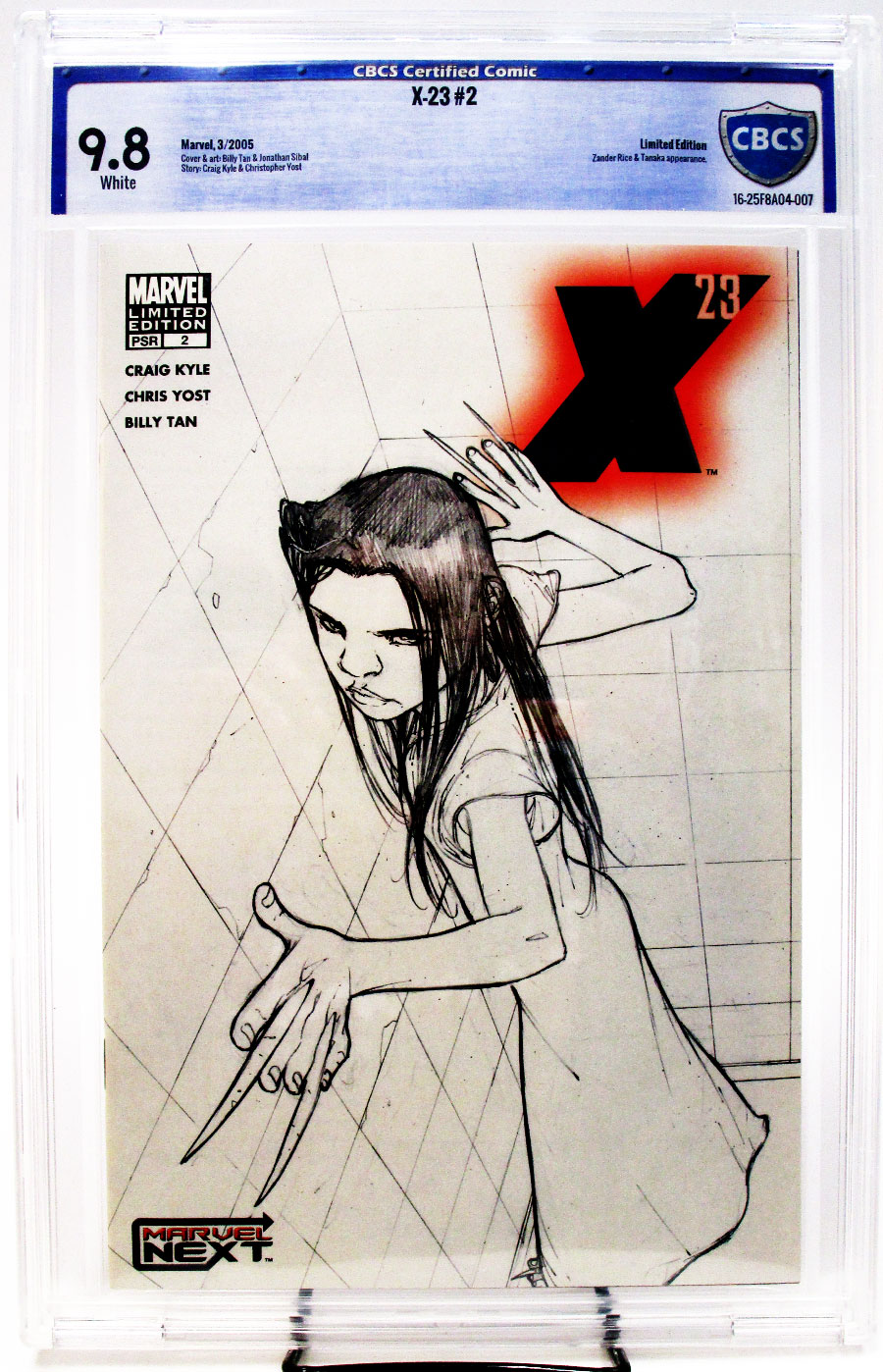 X-23 #2 Cover C Limited Edition Variant Cover CBCS 9.8