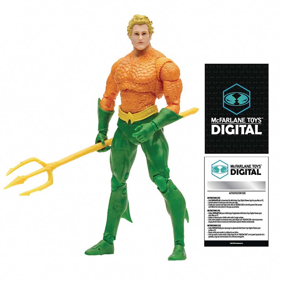 DC Multiverse Digital 7-Inch Action Figure Wave 1 - Classic Aquaman