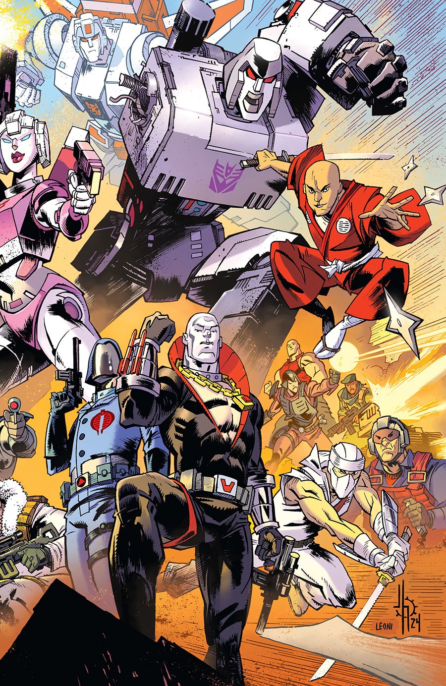Destro #1 Cover I Variant Jason Howard & Annalisa Leoni Energon Universe Anniversary Connecting Cover