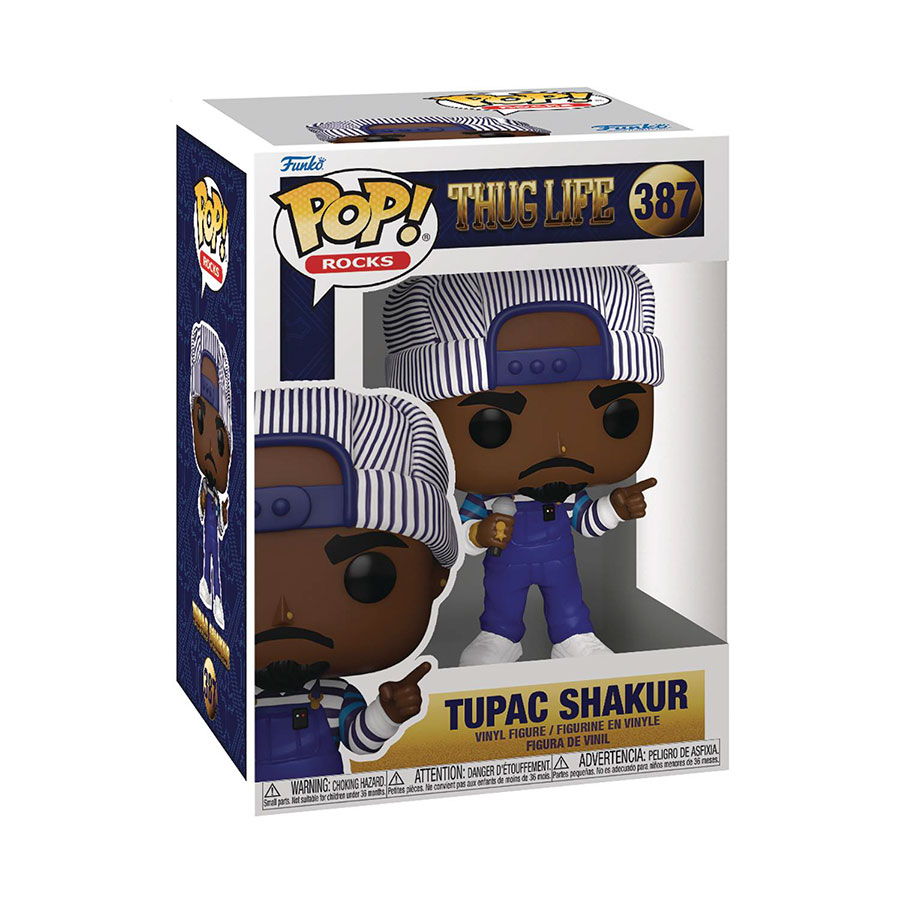 POP Rocks Tupac In Overalls Vinyl Figure