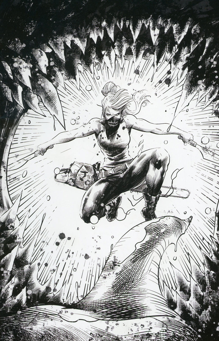Something Is Killing The Children #37 Cover H Incentive Trevor Hairsine Black & White Secret Thank You Cover