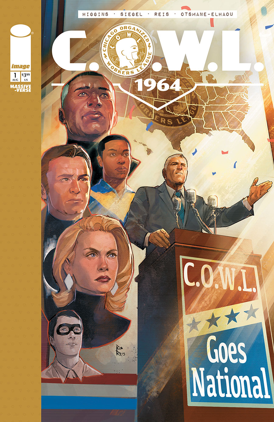 C.O.W.L. 1964 #1 Cover A Regular Rod Reis Cover