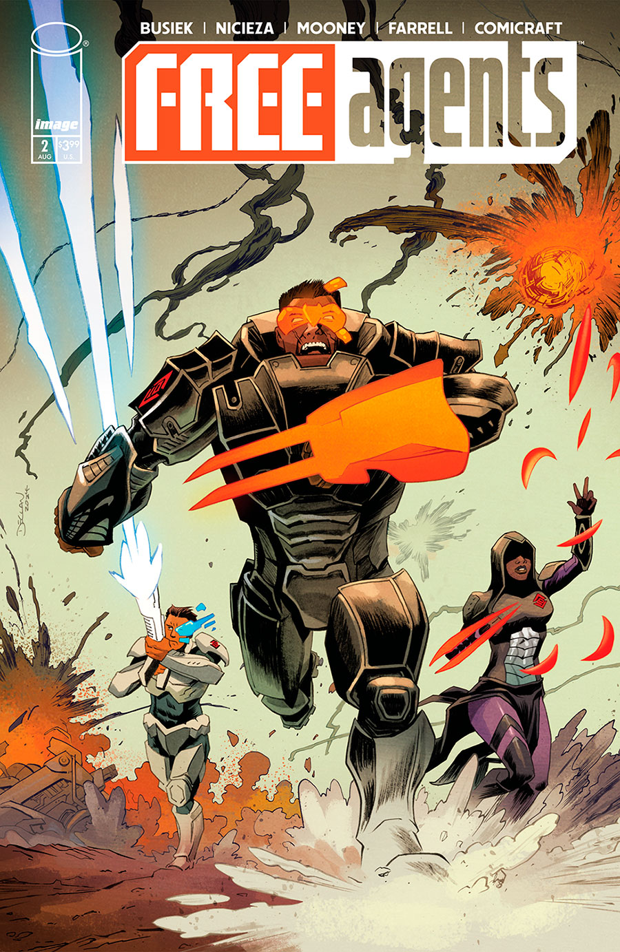 Free Agents #2 Cover C Variant Declan Shalvey Cover