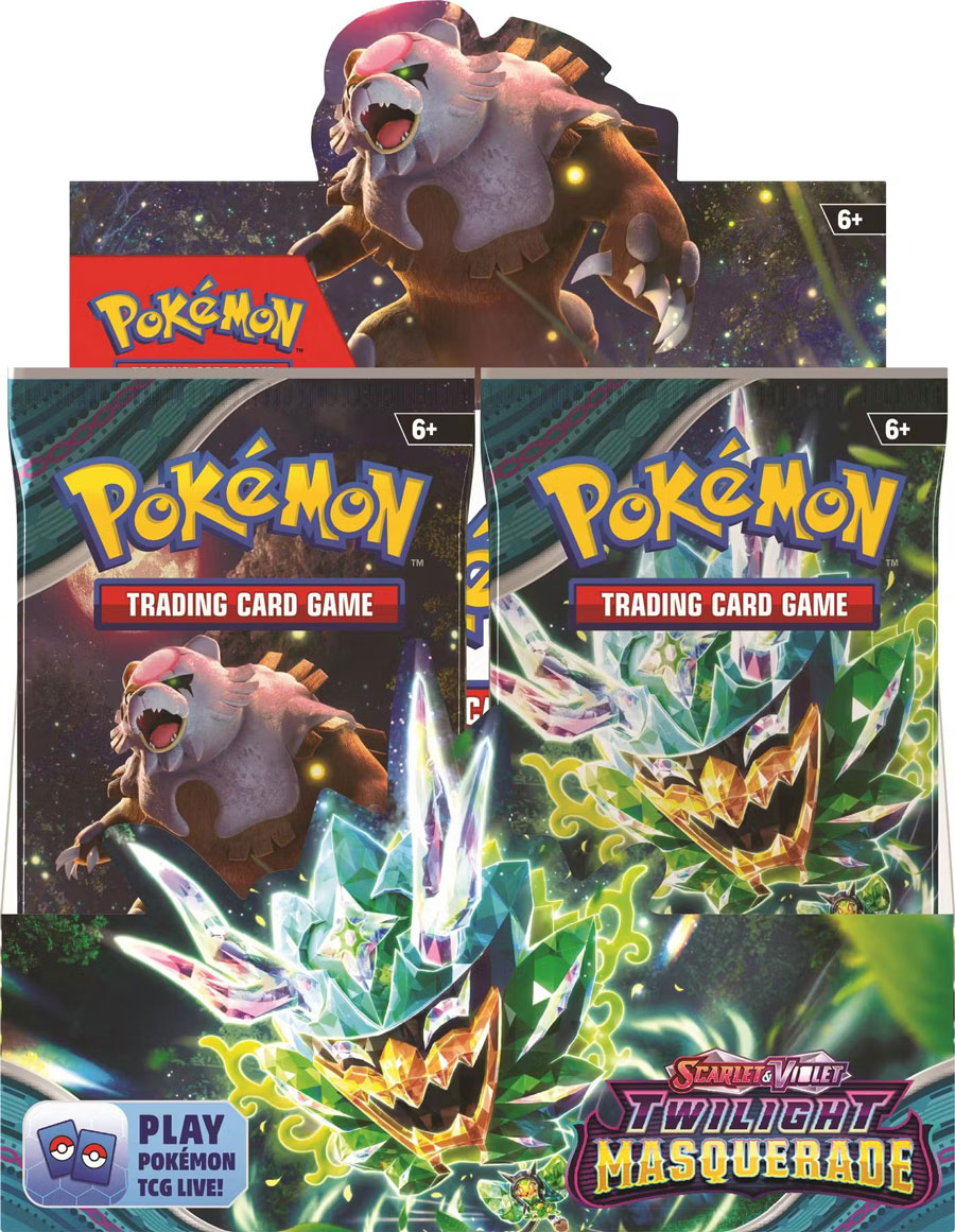 Pokemon Scarlet And Violet 6 Twilight Masquerade Elite Booster Display