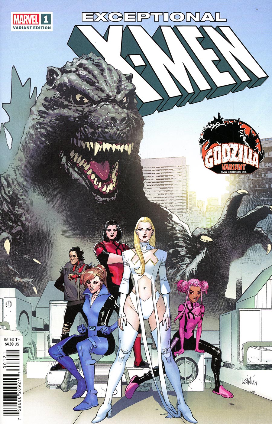 Exceptional X-Men #1 Cover C Variant Leinil Francis Yu Godzilla Cover