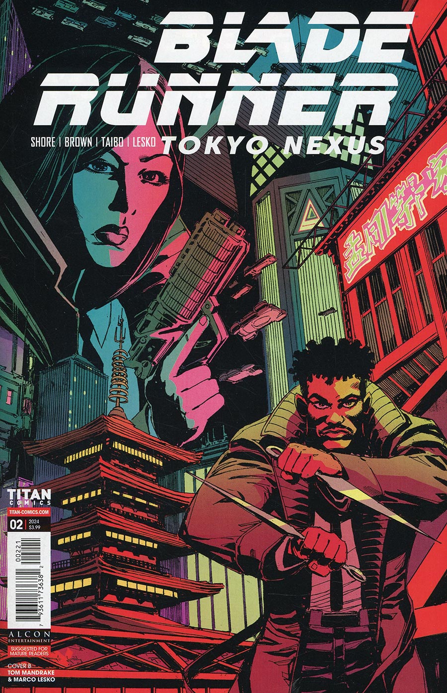 Blade Runner Tokyo Nexus #2 Cover B Variant Tom Mandrake Cover
