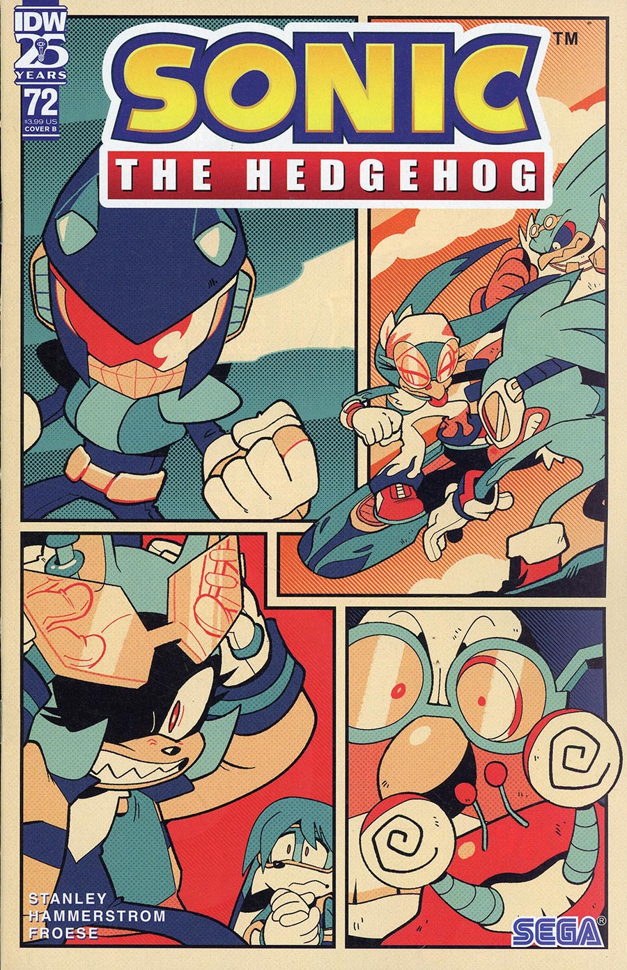 Sonic The Hedgehog Vol 3 #72 Cover B Variant Thomas Rothlisberger Cover