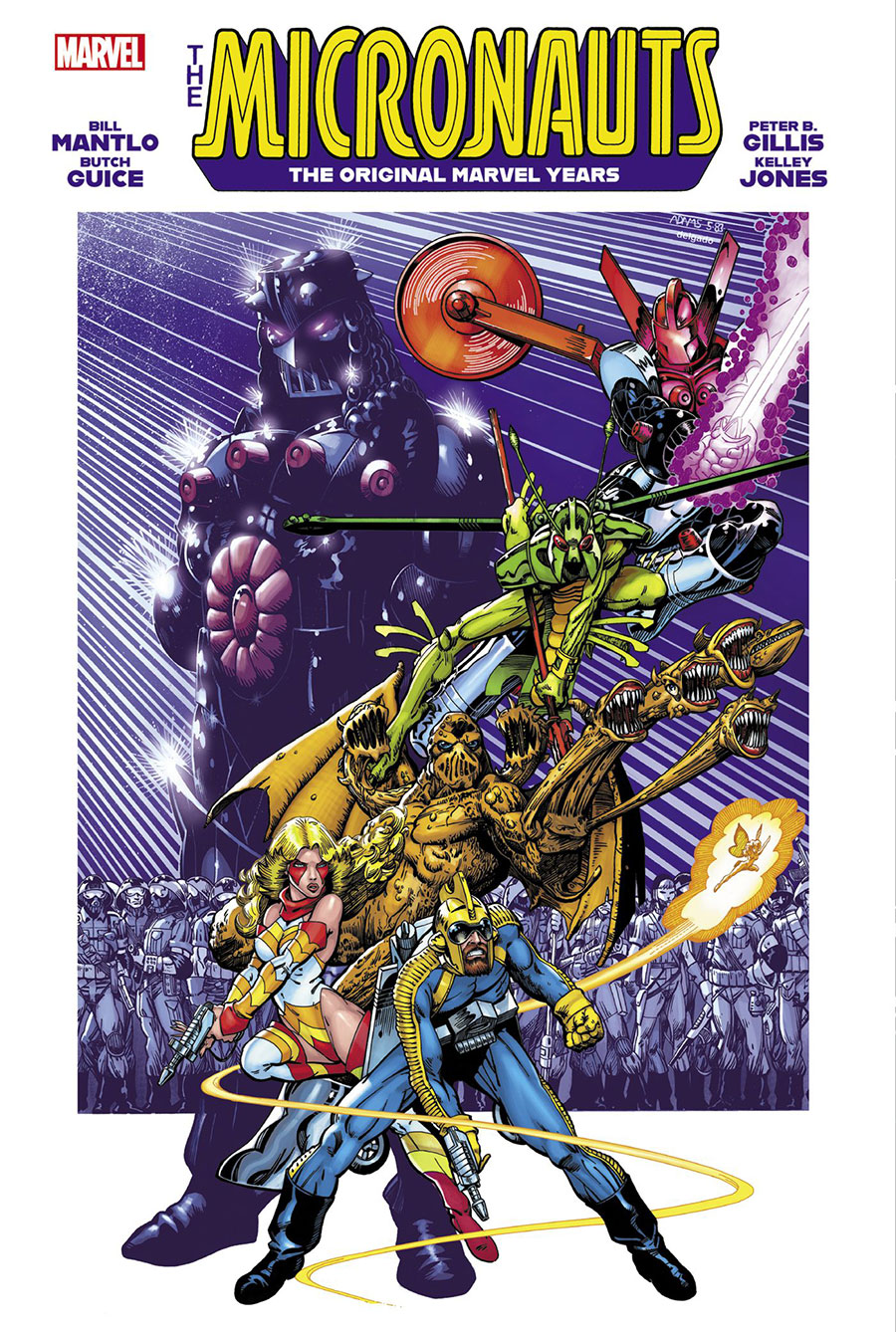 Micronauts Original Marvel Years Omnibus Vol 3 HC Direct Market Arthur Adams Variant Cover