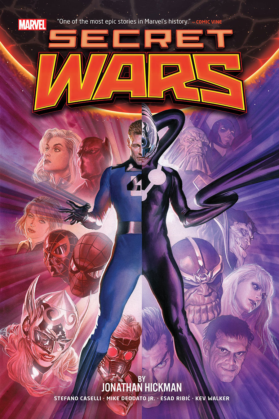 Secret Wars By Jonathan Hickman Omnibus HC Book Market Alex Ross Reed Richards Cover