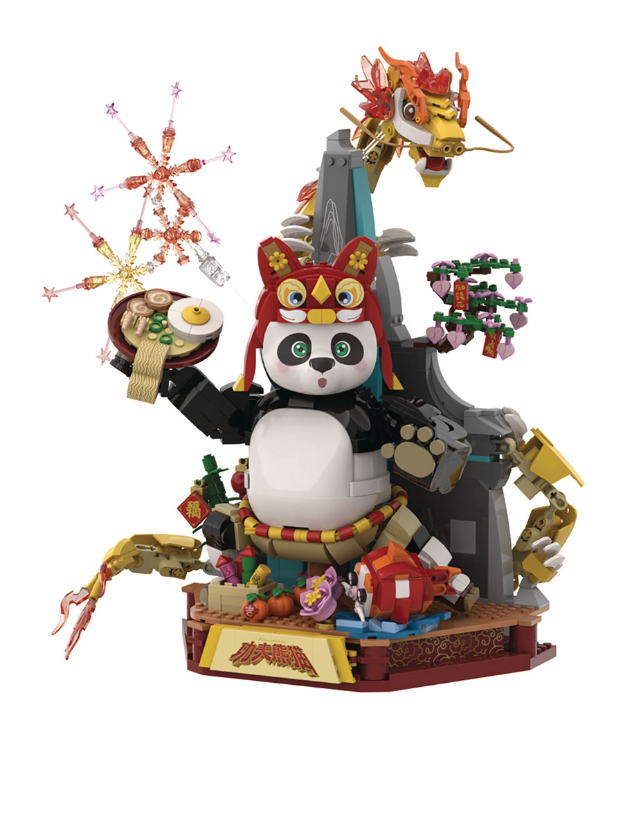 Pantasy Kung Fu Panda Dragon Warrior Previews Exclusive Building Block Set (1262-Piece)