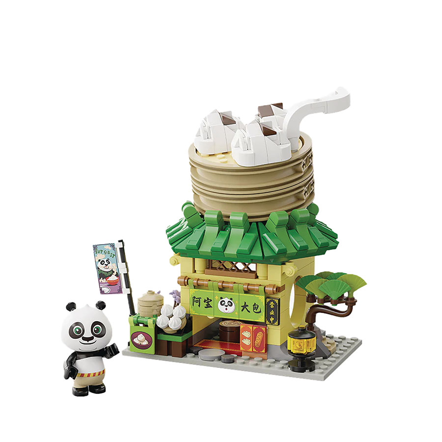 Pantasy Kung Fu Panda Po Dumpling Shop Previews Exclusive Building Block Toy (316-Piece)