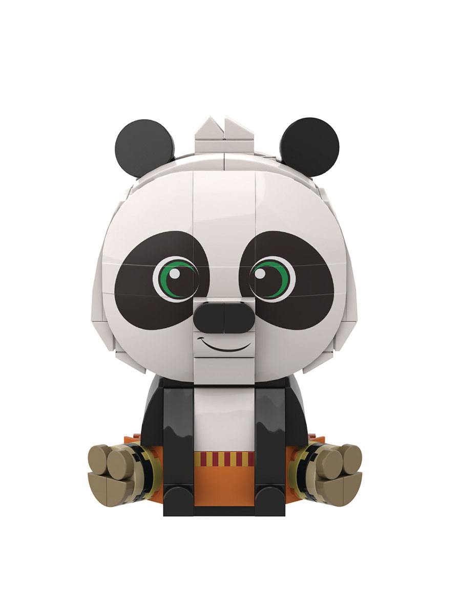 Pantasy Kung Fu Panda Sitting Baby Previews Exclusive Building Block Toy - Po (145-Piece)