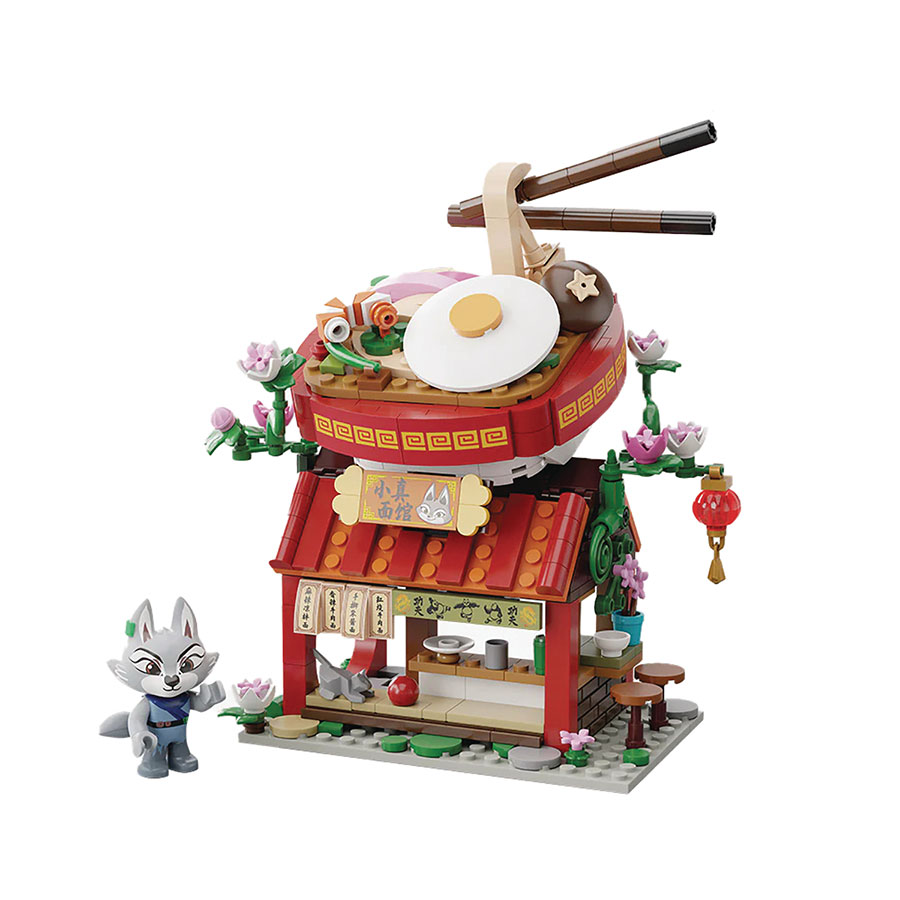 Pantasy Kung Fu Panda Zhens Ramen Stall Previews Exclusive Building Block Toy (359-Piece)