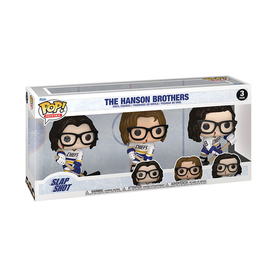 POP Movies Slap Shot The Hansons 3-Pack Vinyl Figure