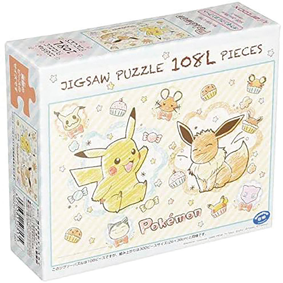 Pokemon Crayon Art 108-Piece Ensky Puzzle