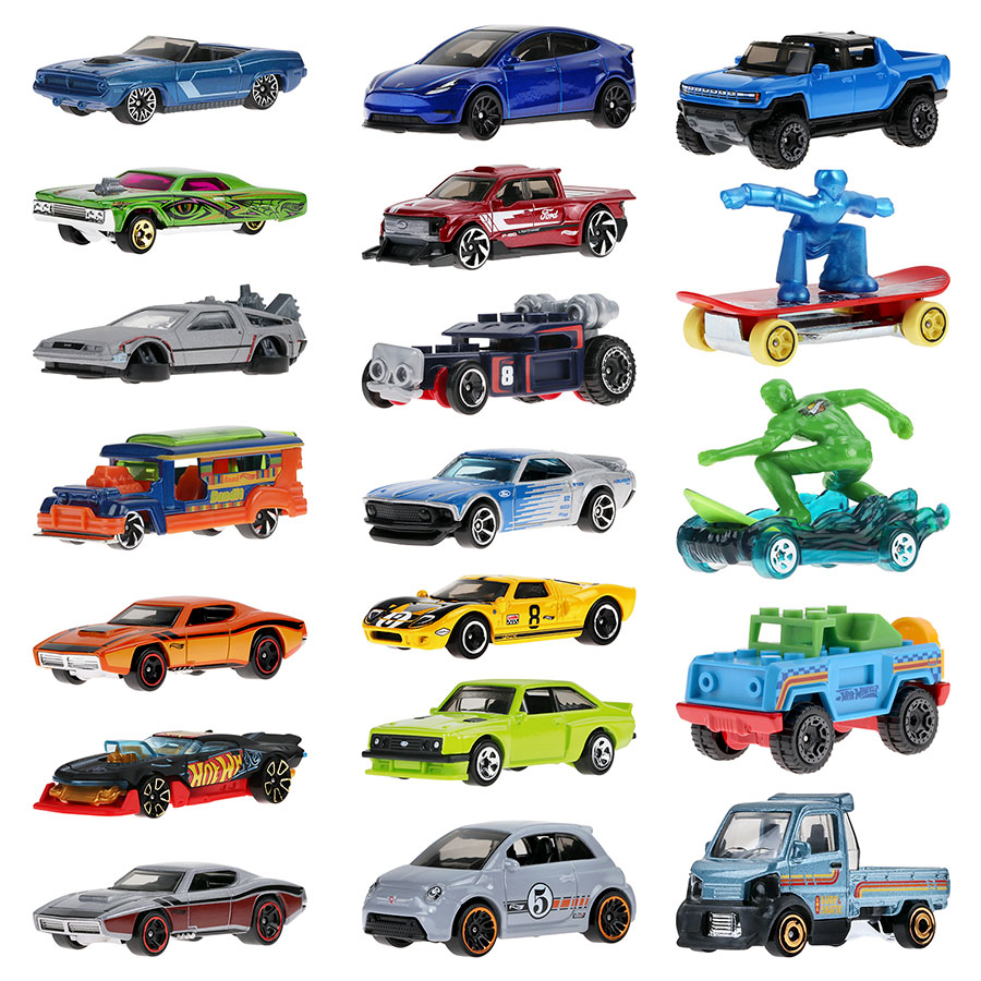Hot Wheels Basic Car 1/64 Scale Die-Cast Wave C Assortment Case