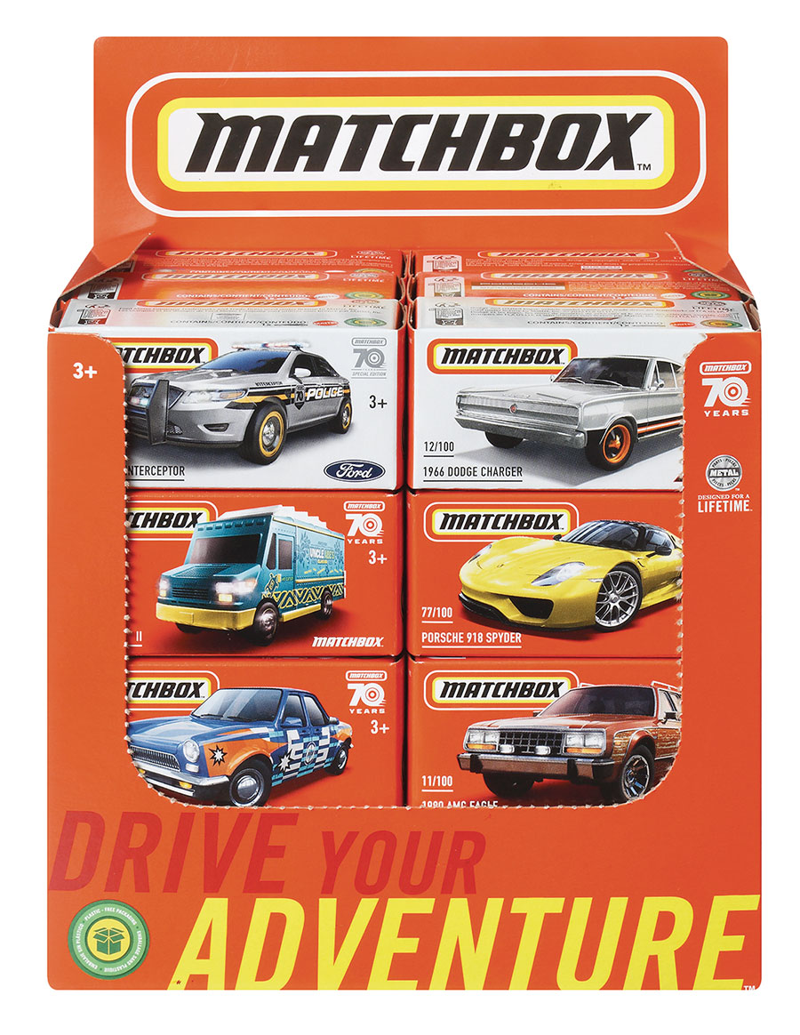 Matchbox Power Grabs 1/64 Scale Die-Cast Wave L Assortment Case