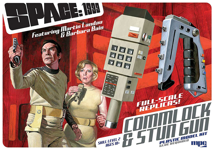 MPC Space 1999 Stun Gun & Commlock 1/1 Scale Model Kit