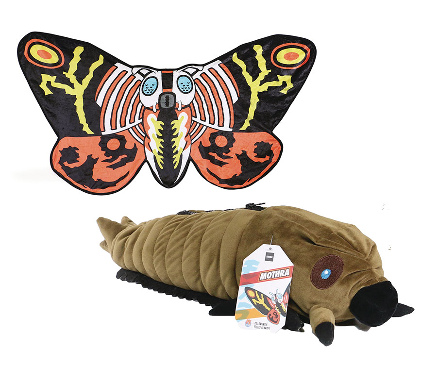 Godzilla Mothra 12-Inch Previews Exclusive Plush With Fleece Throw Blanket