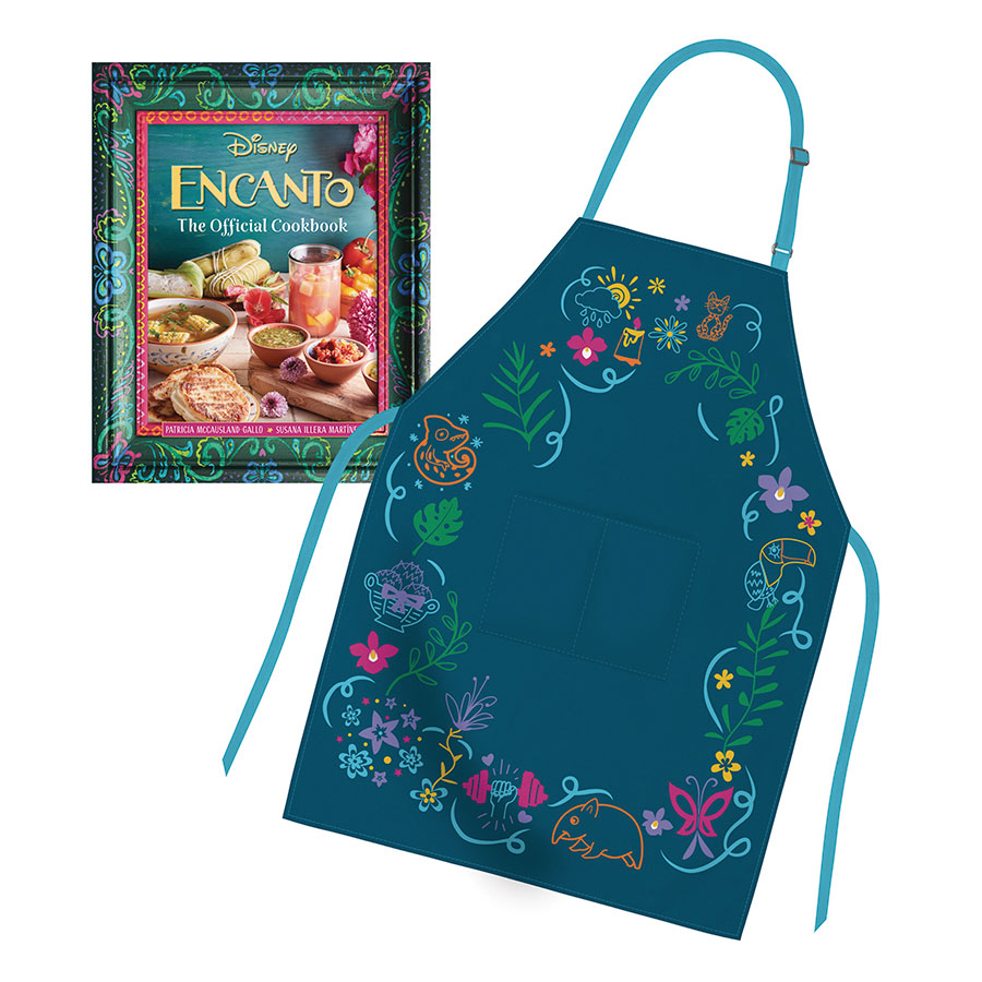 Encanto The Official Cookbook Gift Set With Apron