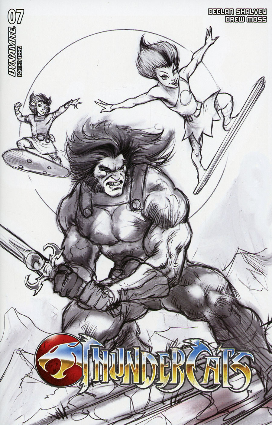 Thundercats Vol 3 #7 Cover N Incentive Lucio Parrillo Line Art Cover