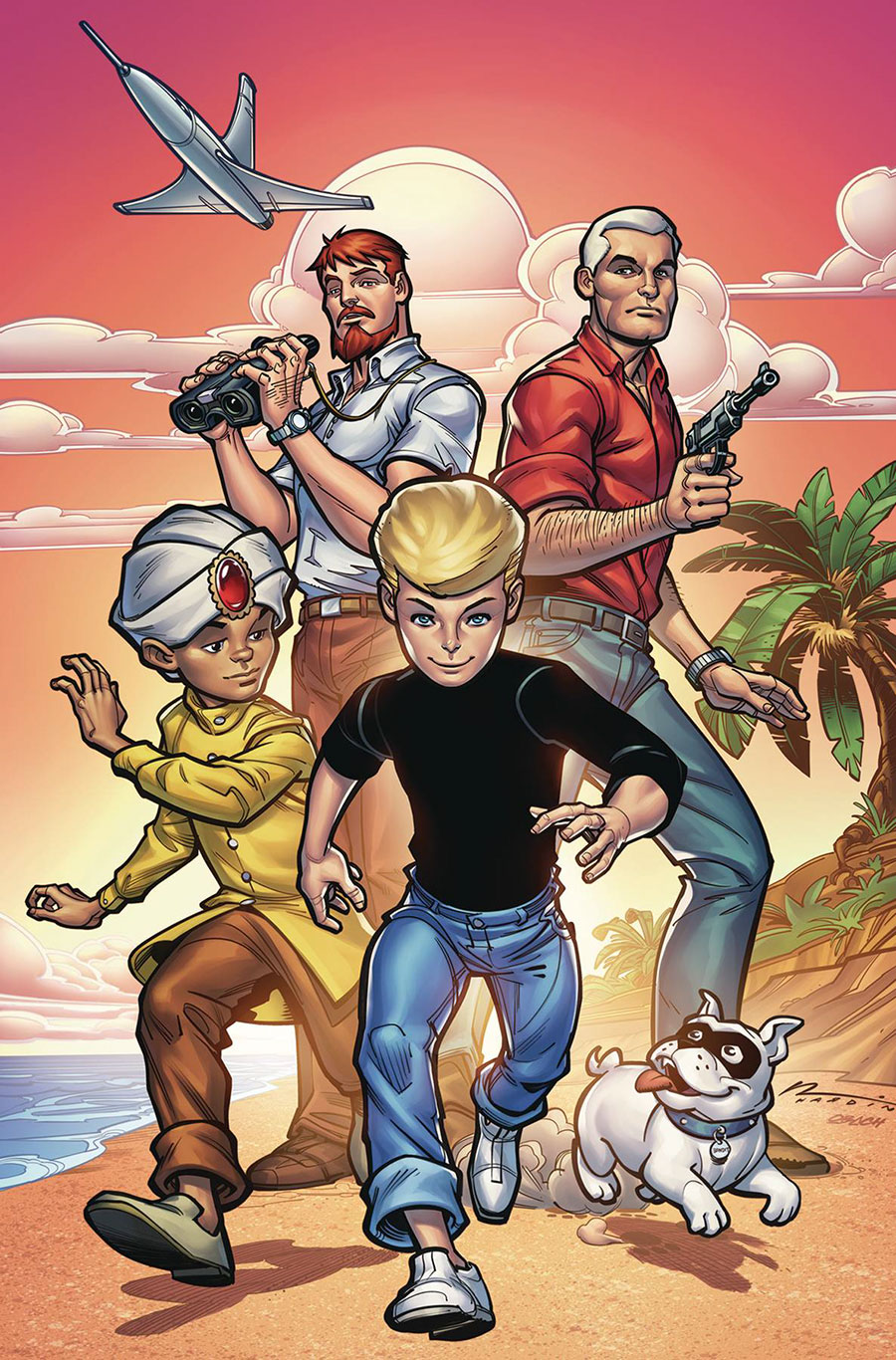 Jonny Quest Vol 2 #1 Cover M Dynamite Metal Premium Chad Hardin Cover