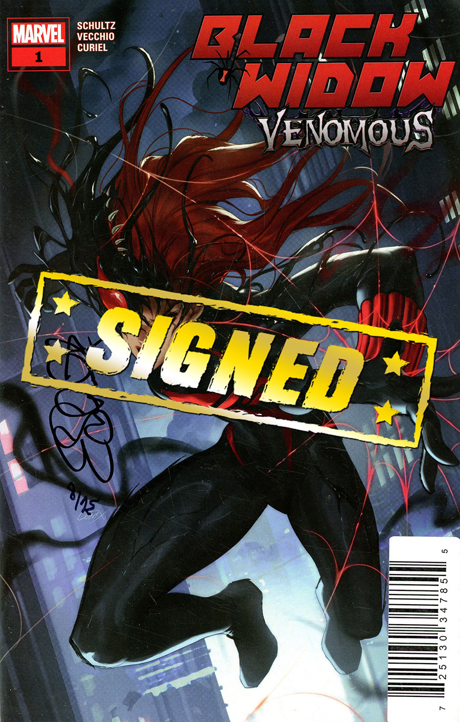 Black Widow Venomous #1 (One Shot) Cover F DF Signed By Erica Schultz
