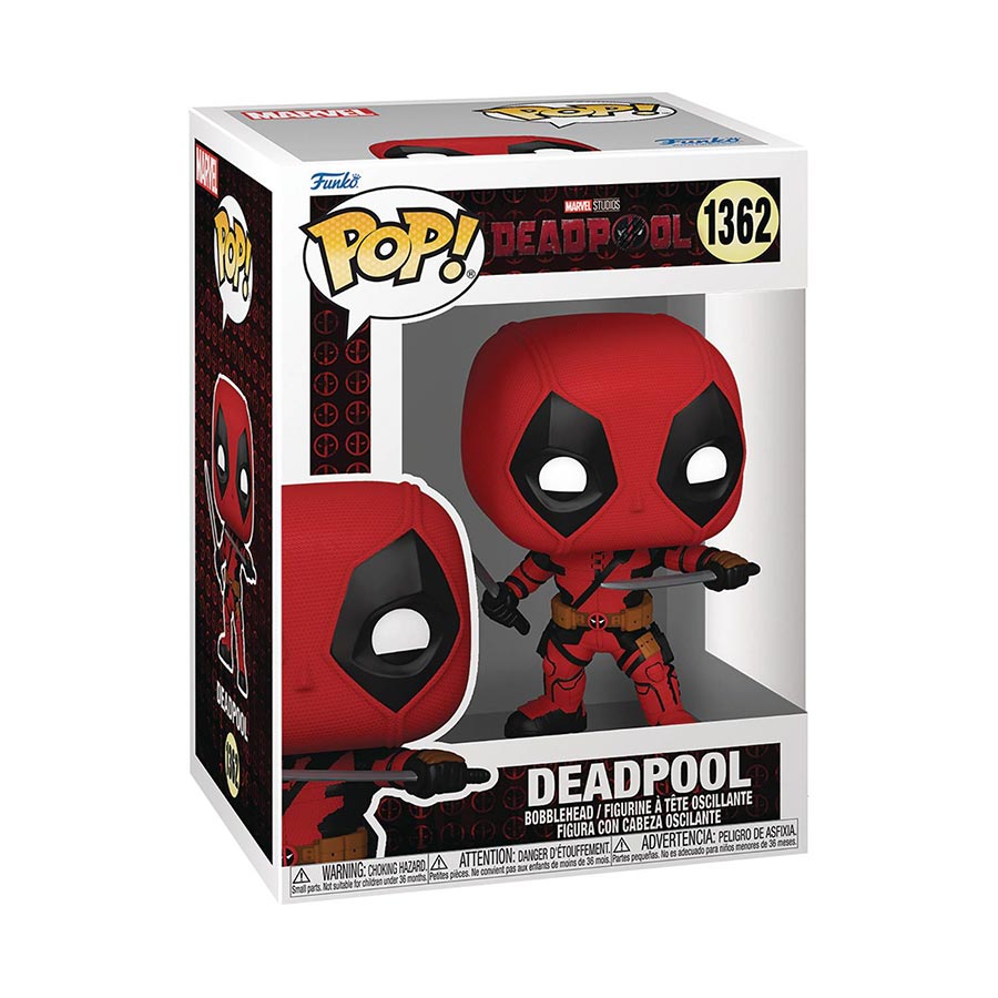 POP Marvel Deadpool & Wolverine Deadpool With Swords Vinyl Bobble Head