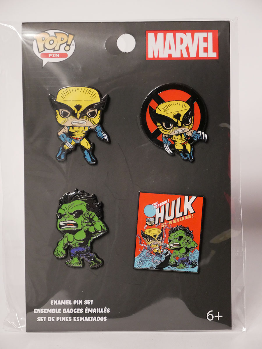POP Marvel Wolverine 50th Anniversary Comic Action 4-Pack Pin Set