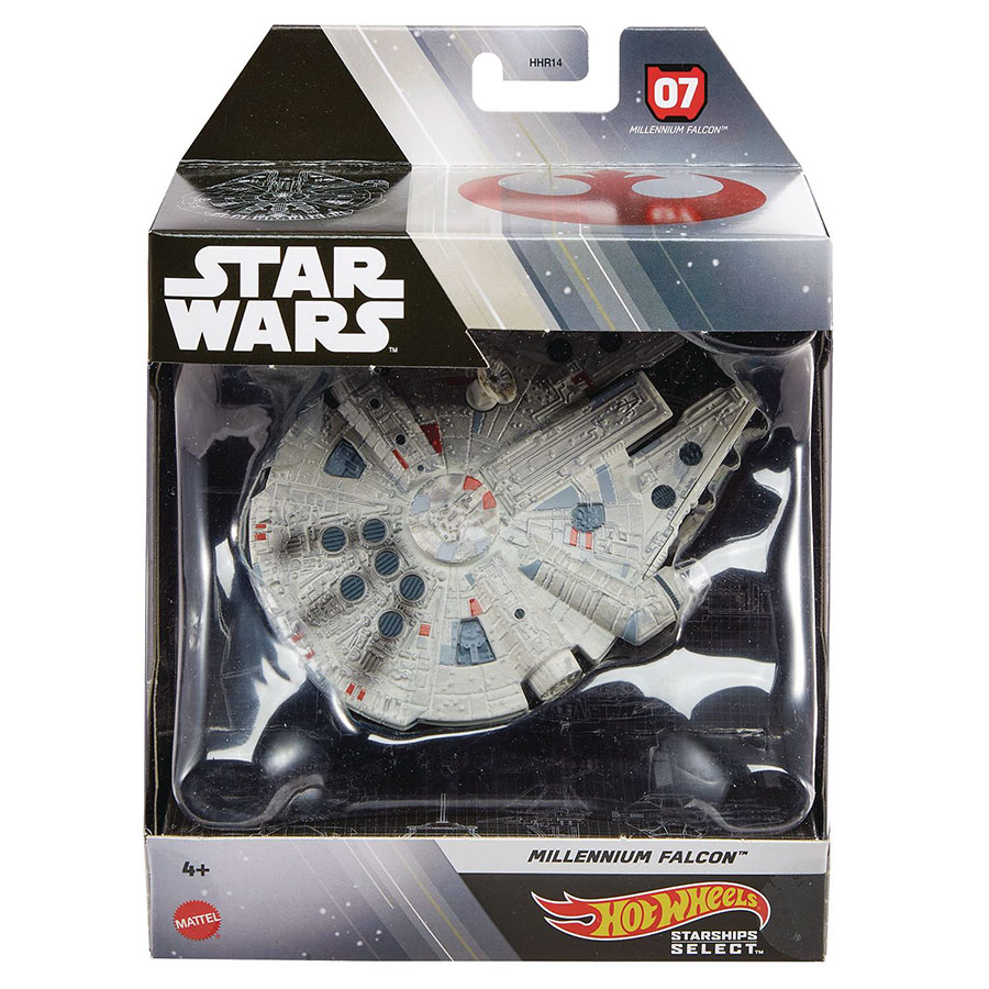 Hot Wheels 1/64 Scale Star Wars Starships Selects Wave R - Millennium Falcon