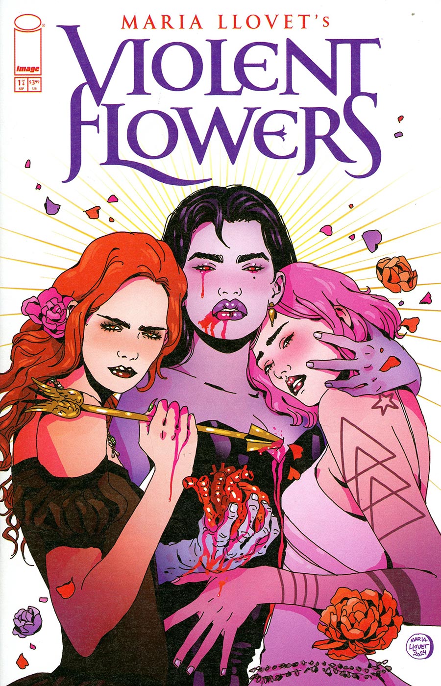 Maria Llovets Violent Flowers #1 Cover A Regular Maria Llovet Cover