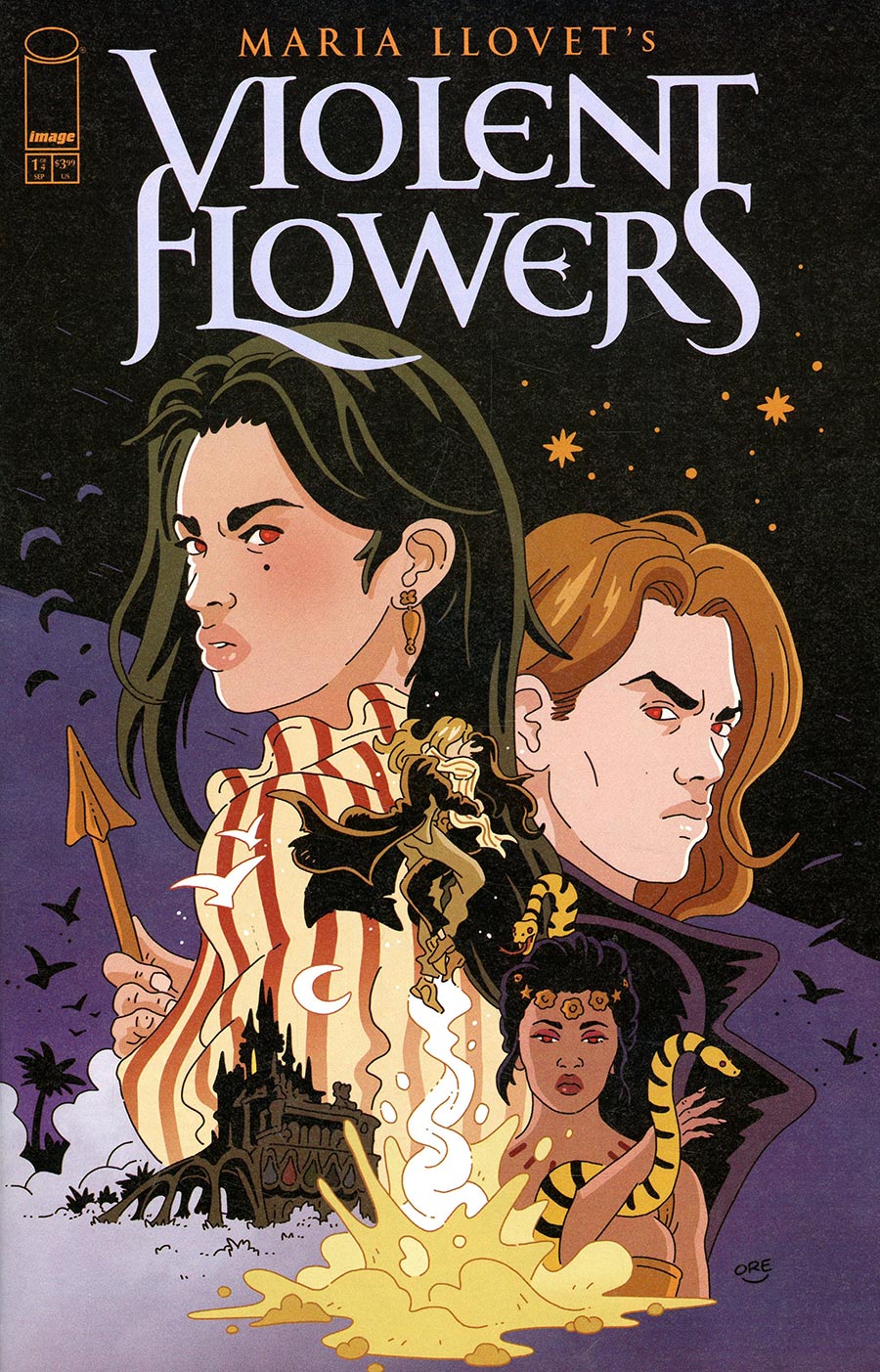 Maria Llovets Violent Flowers #1 Cover E Variant Jesus Orellana Cover