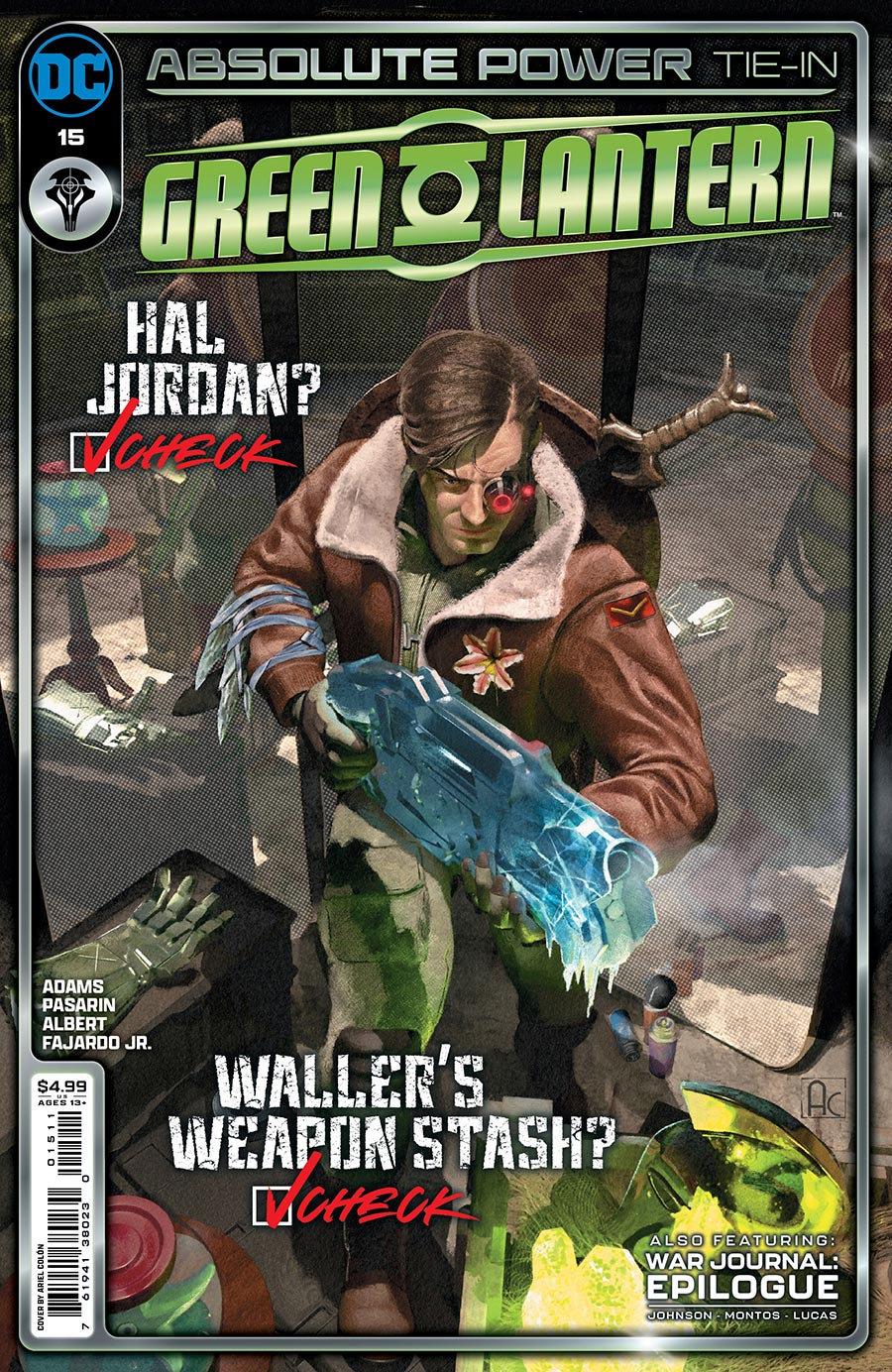 Green Lantern Vol 8 #15 Cover A Regular Ariel Colon Cover (Absolute Power Tie-In)