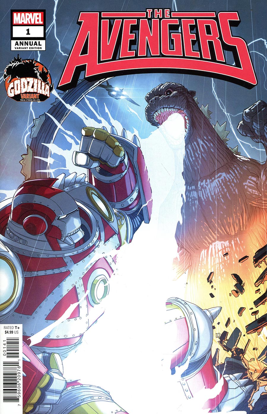 Avengers Vol 8 Annual (2024) #1 (One Shot) Cover C Variant Pete Woods Godzilla Cover (Infinity Watch Part 9)