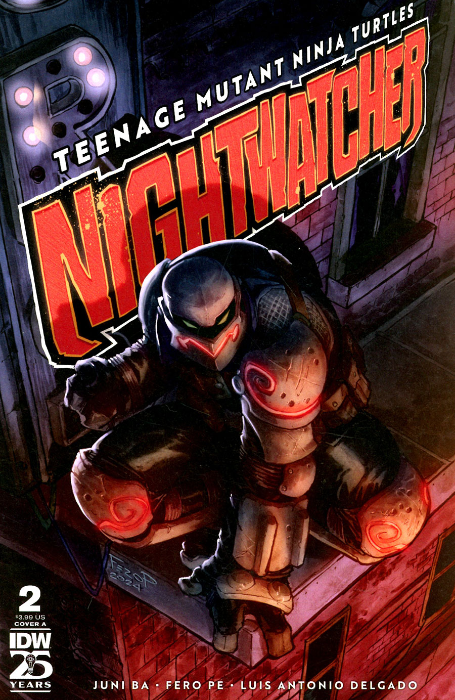 Teenage Mutant Ninja Turtles Nightwatcher #2 Cover A Regular Fero Pe Cover