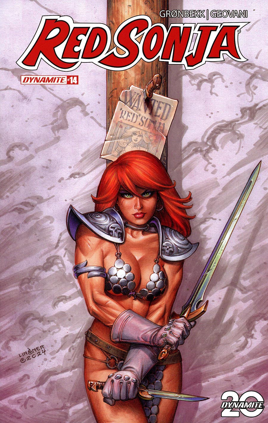 Red Sonja Vol 10 #14 Cover C Variant Joseph Michael Linsner Cover