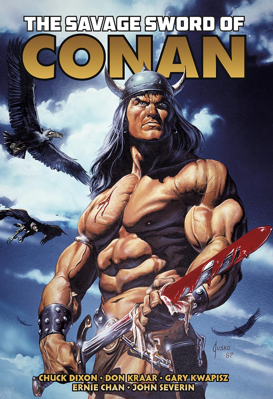 Savage Sword Of Conan The Original Comics Omnibus Vol 10 HC Book Market Joe Jusko Cover - RESOLICITED