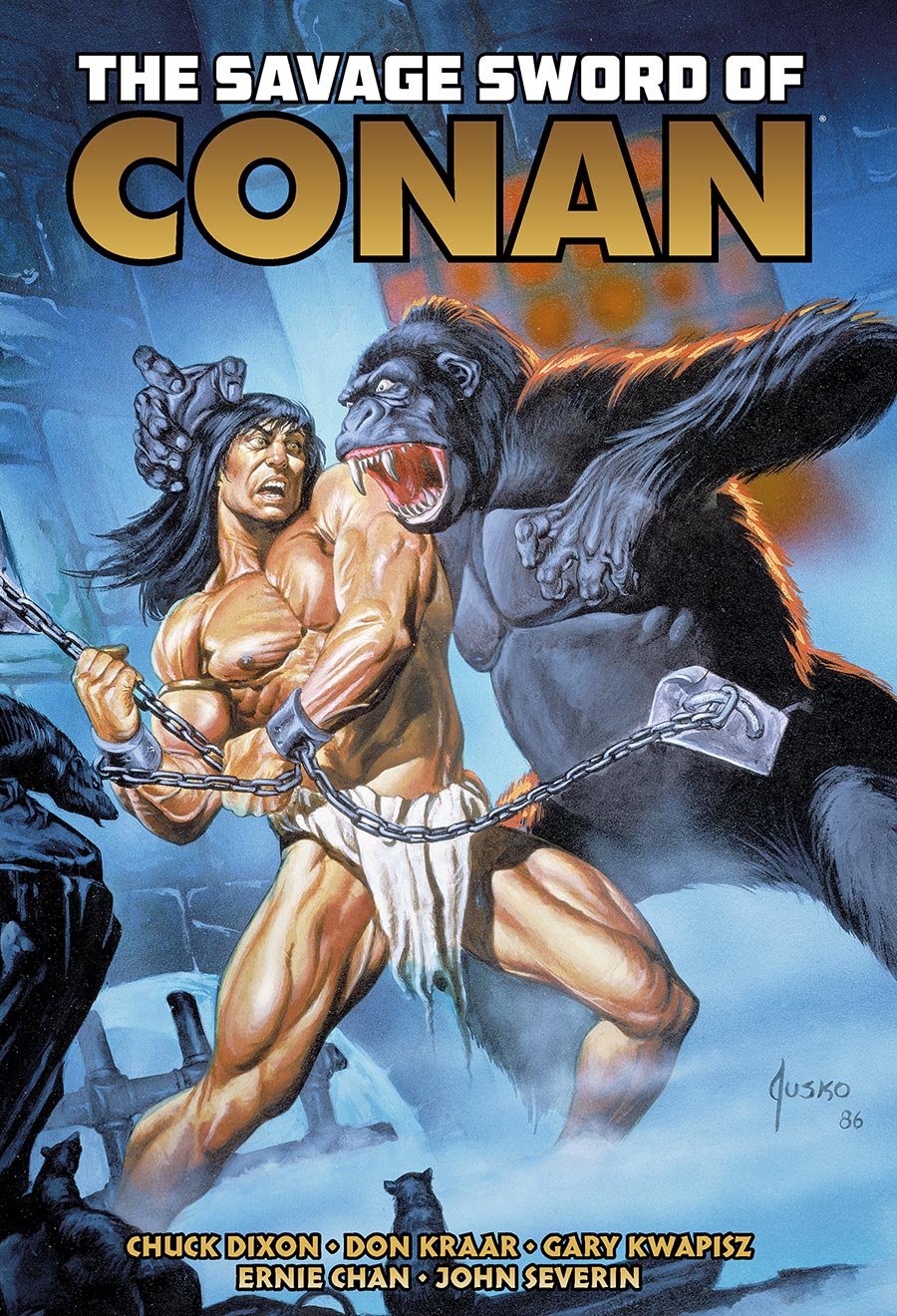 Savage Sword Of Conan The Original Comics Omnibus Vol 10 HC Direct Market Joe Jusko Kong Variant Cover - RESOLICITED