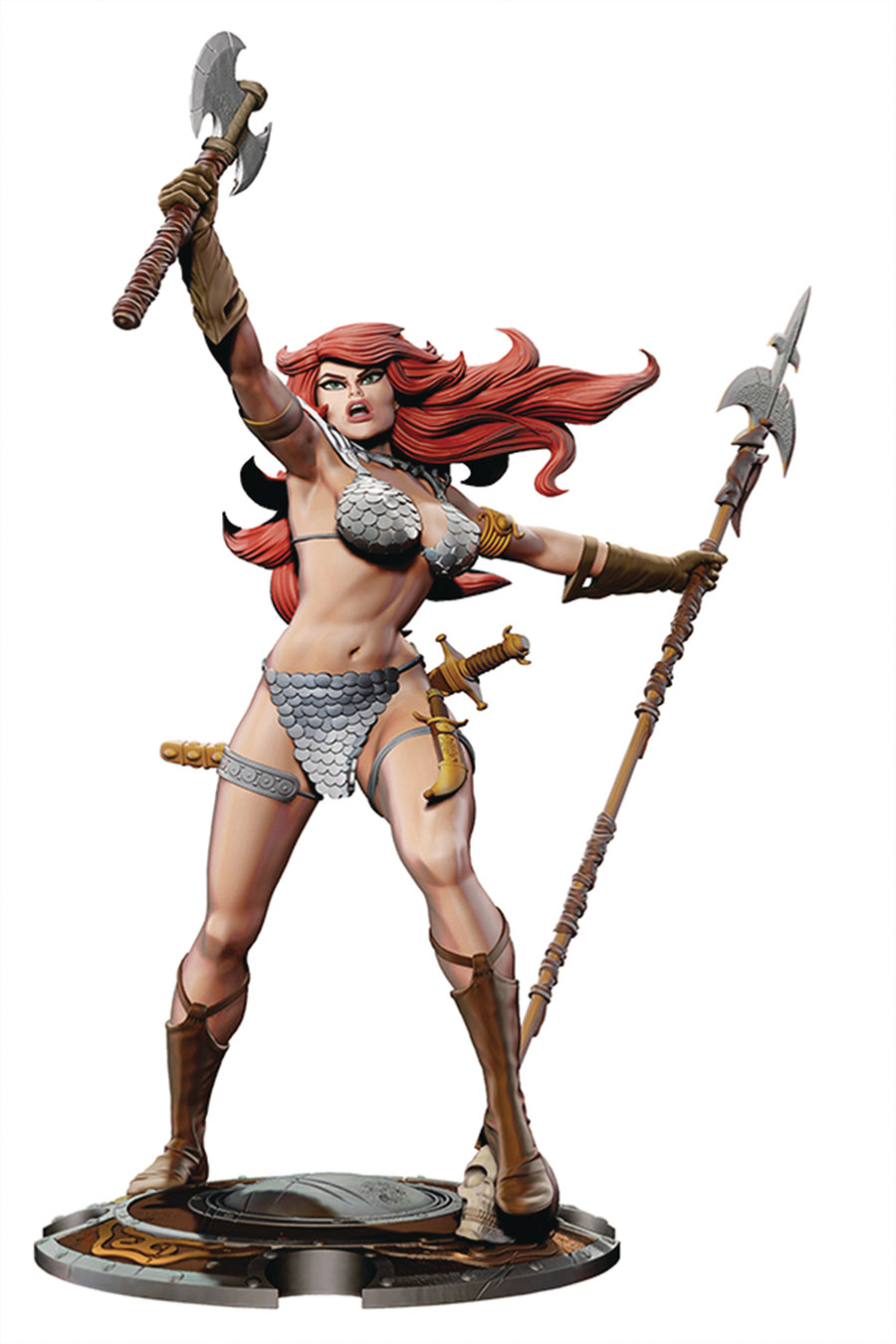 Red Sonja 45th Anniversary Collectors Statue By Frank Thorne Diamond Eye Variant Edition