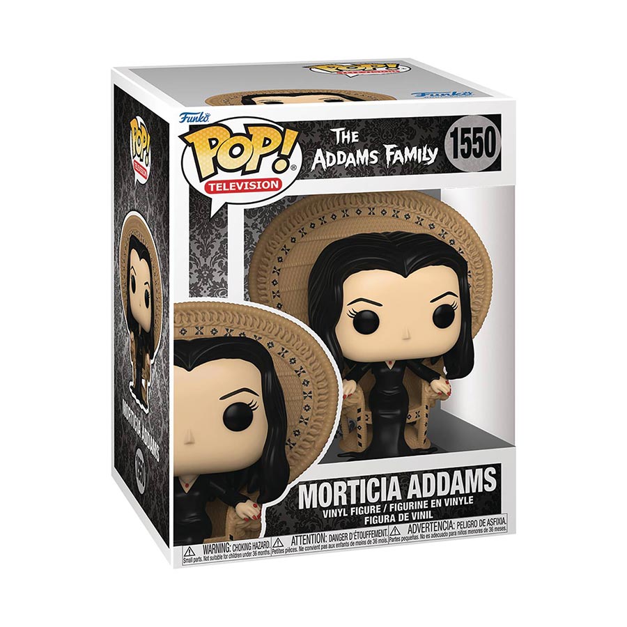 POP Deluxe Addams Family Classics Morticia In Chair Vinyl Figure