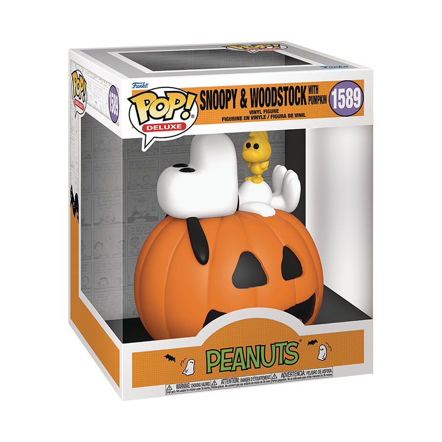 POP Deluxe Its The Great Pumpkin Charlie Brown Snoopy & Woodstock Vinyl Figure