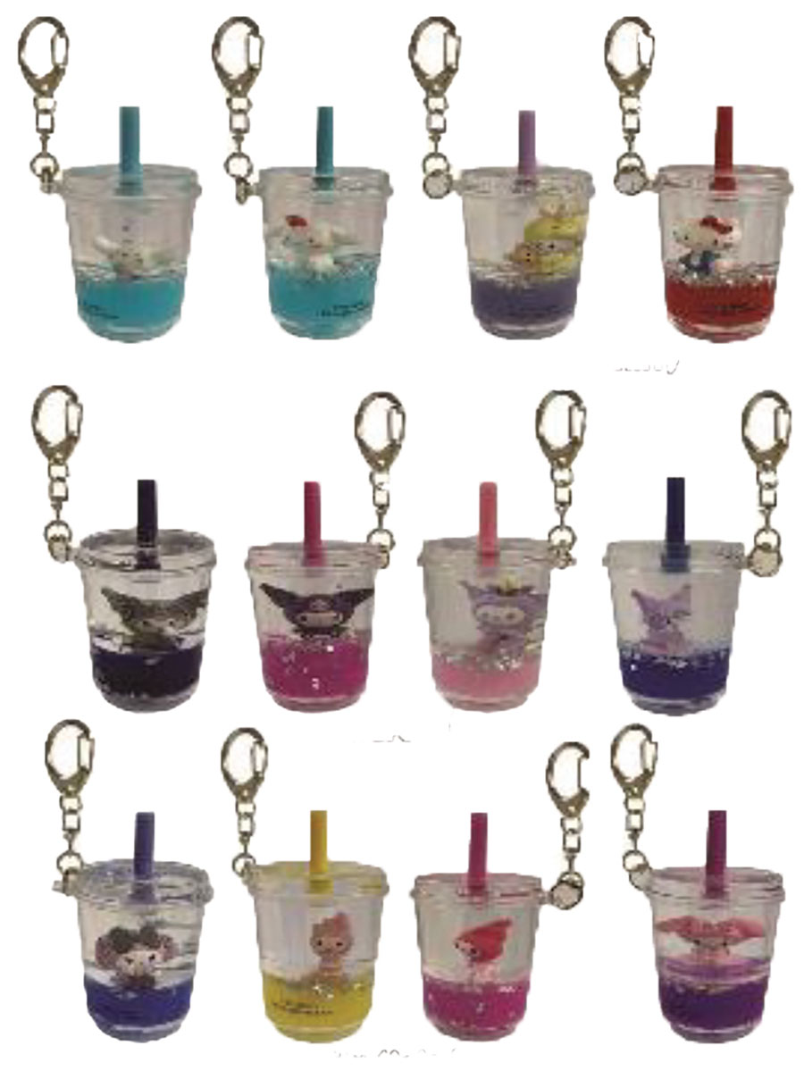 Hello Kitty And Friends Boba Tea Tsunameez Keychain Blind Mystery Box