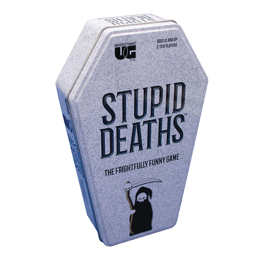 Stupid Deaths Card Game Tin