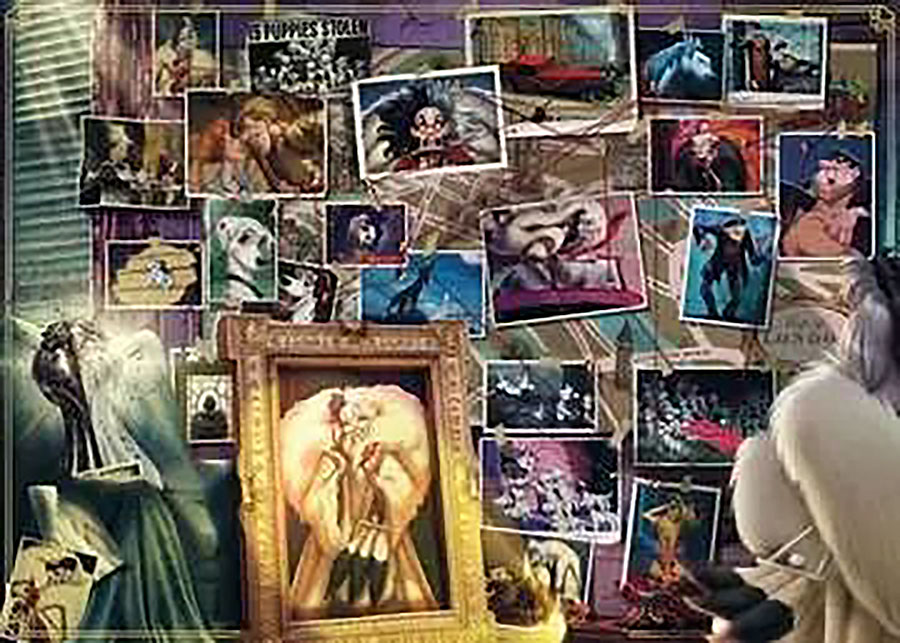 Disney Villainous 1000-Piece Puzzle - Cruella De Vil