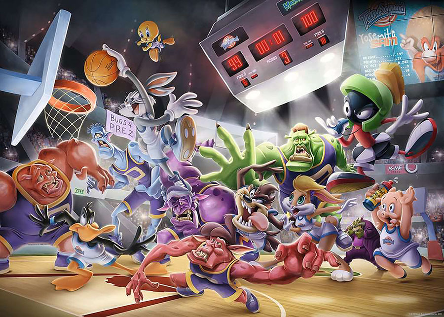 Space Jam Final Dunk 1000-Piece Puzzle