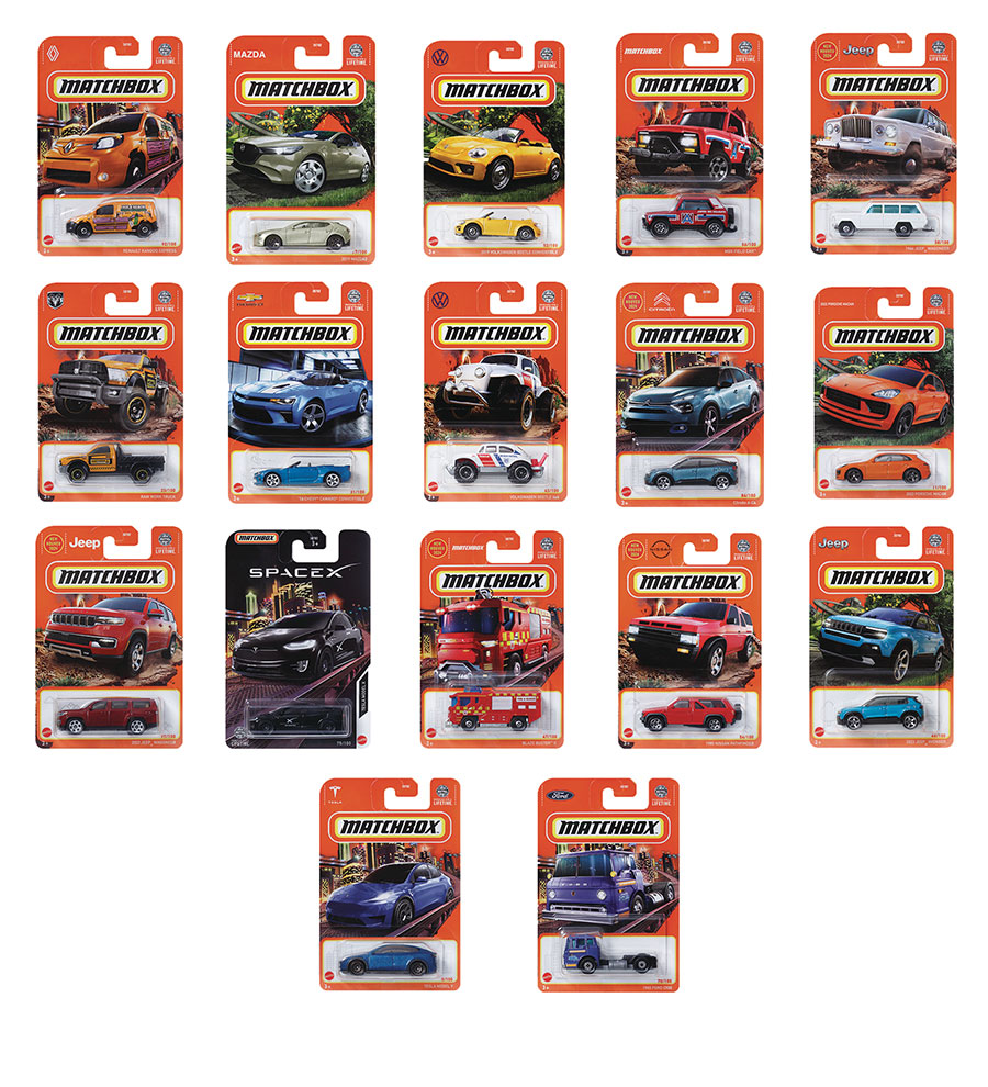 Matchbox Basic Singles 1/64 Scale Die-Cast Wave L Assortment Case