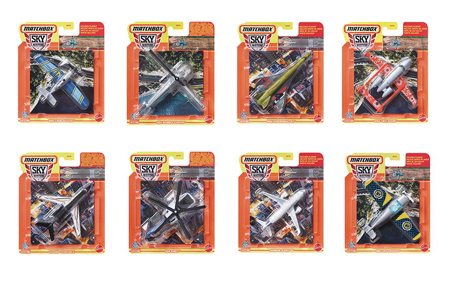 Matchbox Sky Busters & Playmat Die-Cast Vehicle Wave M Assortment Case